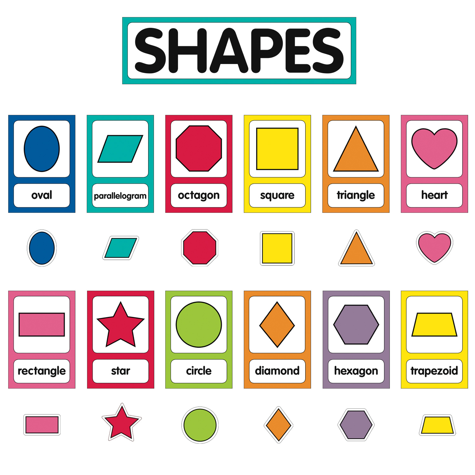 Purchase The Carson Dellosa Just Teach Shape Cards Mini Bulletin Board Purchase The Carson Dellosa Just Teach Shape Cards Mini Bulletin Board